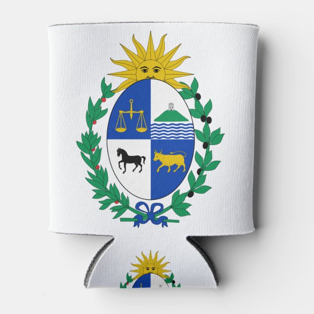 uruguay emblem can cooler (Front)