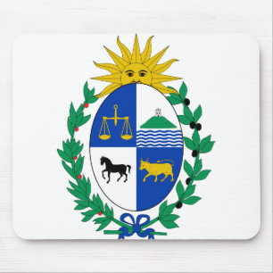 uruguay emblem mouse pad