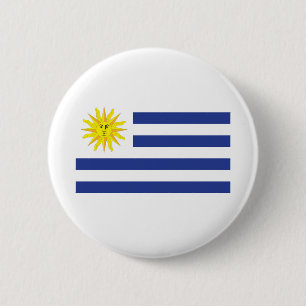 Uruguay Flag 6 Cm Round Badge