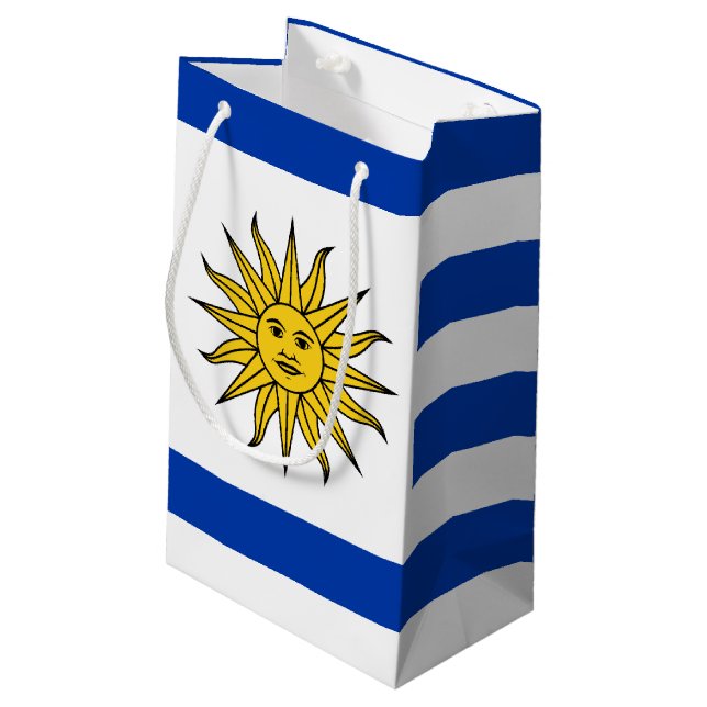 Uruguay flag Banda Oriental Small Gift Bag (Back Angled)