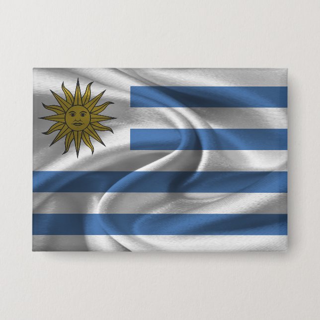 Uruguay Flag Button (Front)