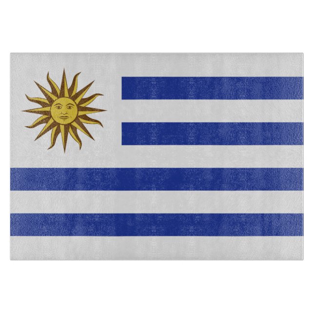 Uruguay flag cutting board (Front)