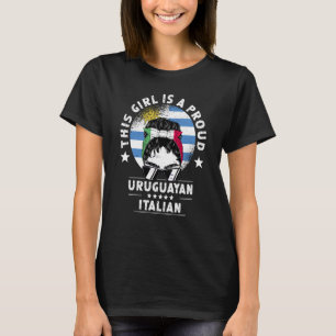 Uruguay Flag Italy Grown Women Girl Citizen Pride T-Shirt