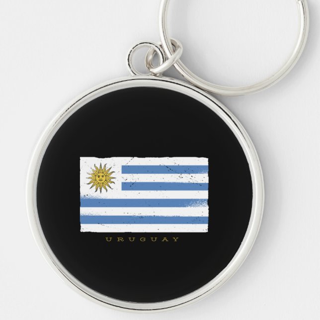 Uruguay Flag Key Ring (Front)