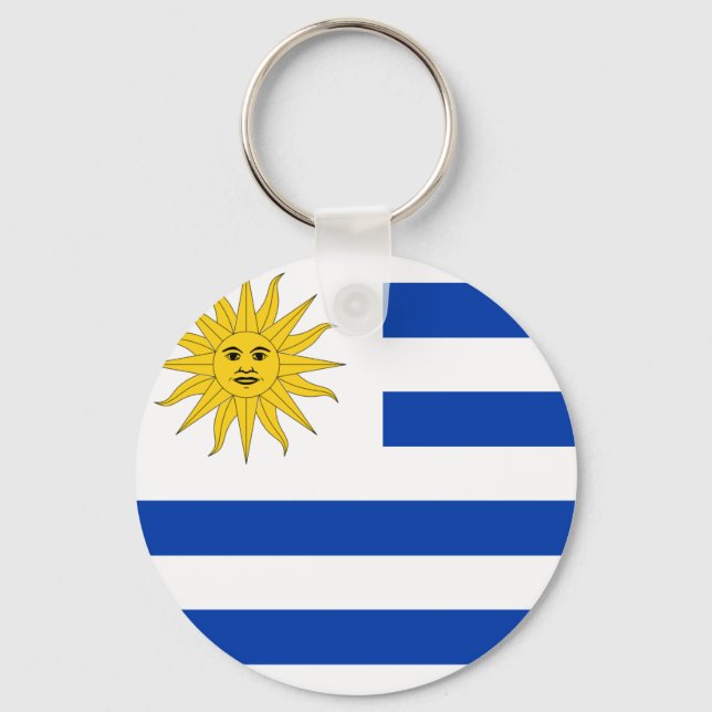 Uruguay Flag Key Ring (Front)
