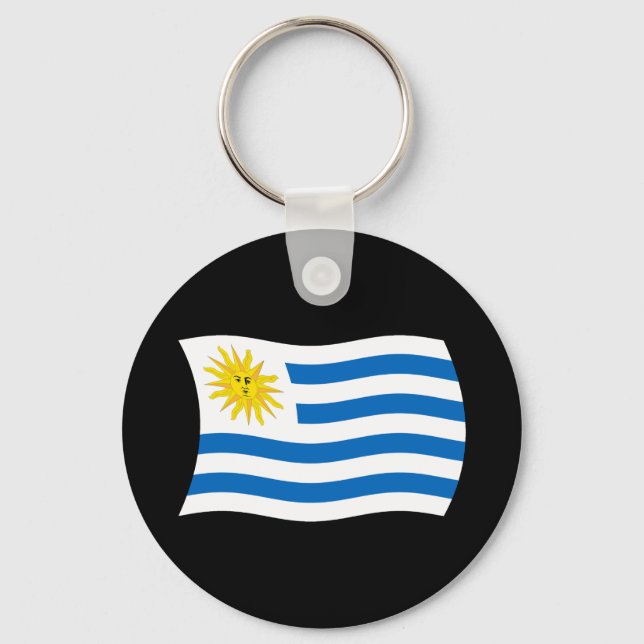 Uruguay Flag Keychain (Front)