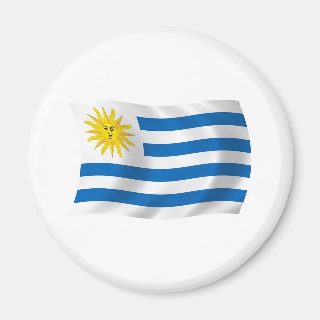 Uruguay Flag Magnet (Front)
