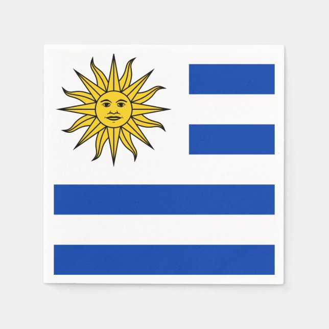Uruguay flag napkin (Front)