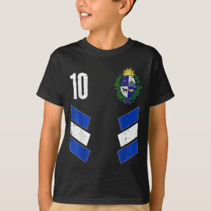 Uruguay Flag Number 10 Soccer Fan Men Women Kids B T-Shirt