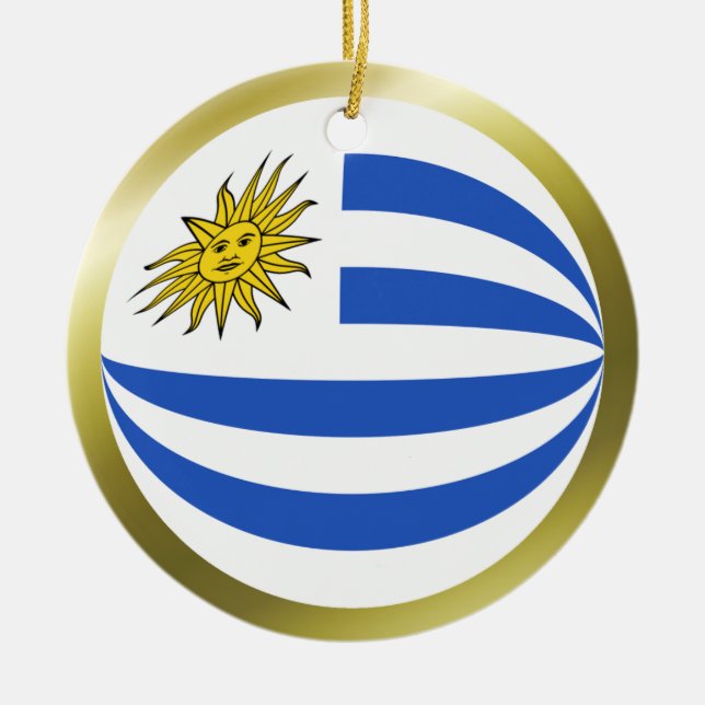 Uruguay Flag Ornament (Front)