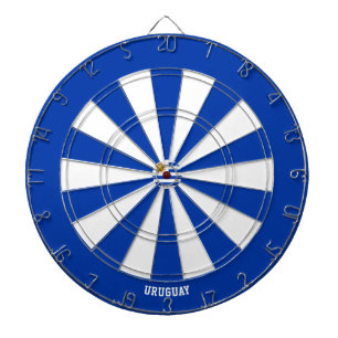 Uruguay Flag Patriot's Bullseye Dartboard