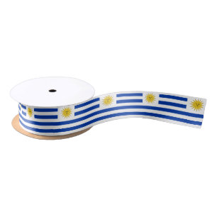 Uruguay Flag ribbon, Uruguay fashion /sports Satin Ribbon
