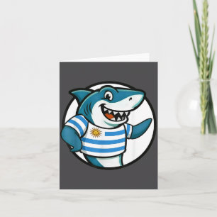 Uruguay Flag Shark Funny Uruguayan  Card
