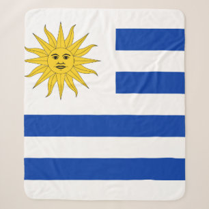 Uruguay Flag Sherpa Blanket