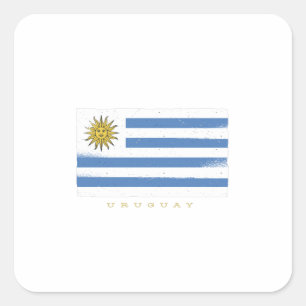 Uruguay Flag Square Sticker