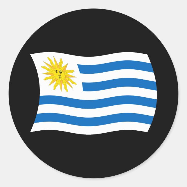 Uruguay Flag Sticker (Front)