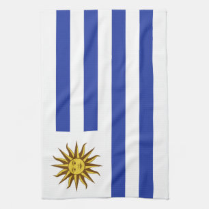 Uruguay flag tea towel