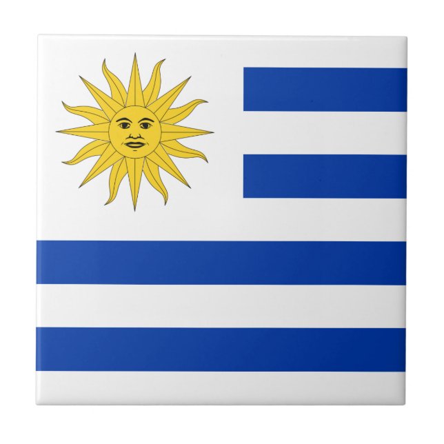 Uruguay Flag Tile (Front)