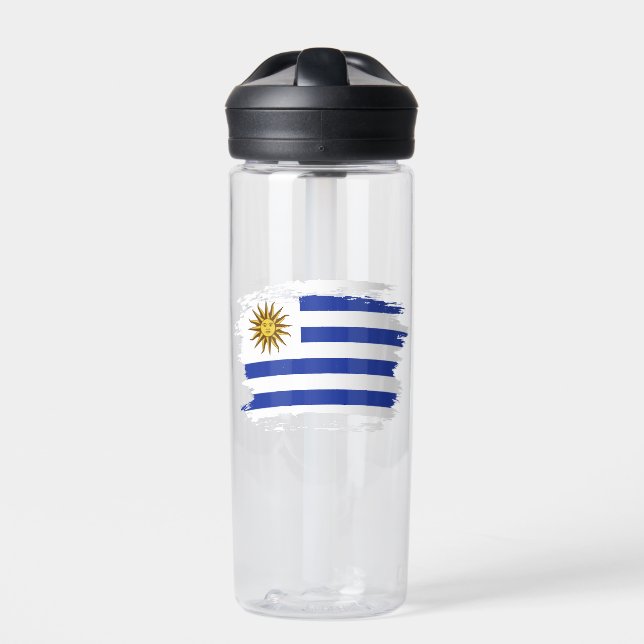 Uruguay flag water bottle (Front)
