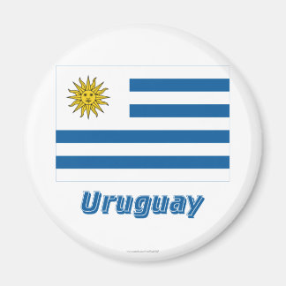 Uruguay Flag with Name Magnet