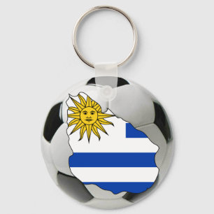 Uruguay futbol key ring