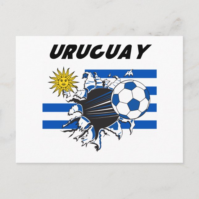 Uruguay Futbol Stationery Postcard (Front)