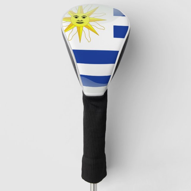 Uruguay glossy flag golf head cover (Front)