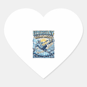 Uruguay Goal Mode Skeleton Striker Nations Dynamic Heart Sticker