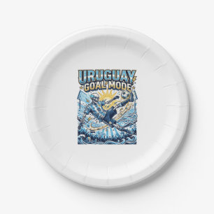 Uruguay Goal Mode Skeleton Striker Nations Dynamic Paper Plate