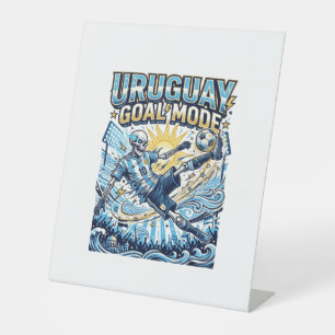 Uruguay Goal Mode Skeleton Striker Nations Dynamic Pedestal Sign