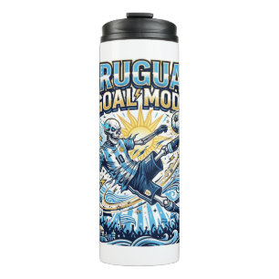 Uruguay Goal Mode Skeleton Striker Nations Dynamic Thermal Tumbler