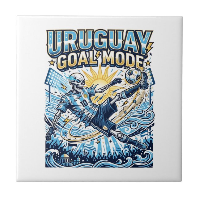 Uruguay Goal Mode Skeleton Striker Nations Dynamic Tile (Front)