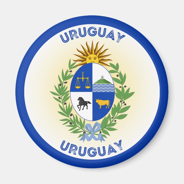 Uruguay Heritage Emblem Magnet (Front)