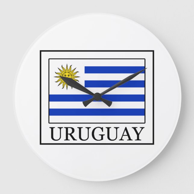 Uruguay Large Clock (Front)