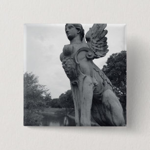 Uruguay, Montevideo, Barrio Prado, mythological 15 Cm Square Badge