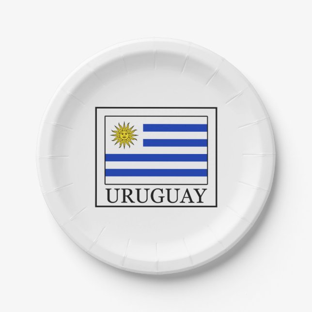 Uruguay Paper Plate (Front)