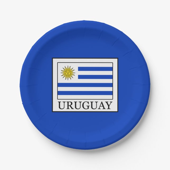 Uruguay Paper Plate (Front)