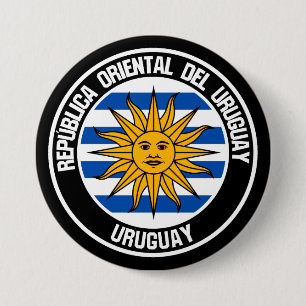 Uruguay Round Emblem 7.5 Cm Round Badge
