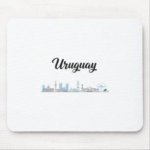 Uruguay Skyline Travel Vacation Outfits Mouse Pad