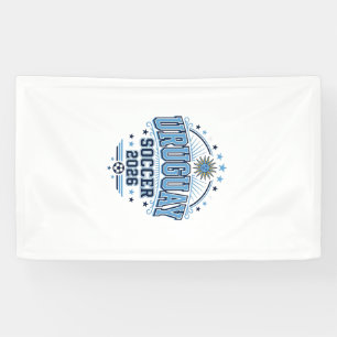 Uruguay Soccer 2026 Soccer Bold Country Typography Banner