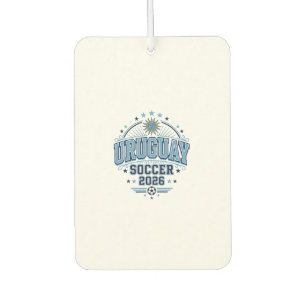 Uruguay Soccer 2026 Soccer Bold Country Typography Car Air Freshener