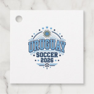 Uruguay Soccer 2026 Soccer Bold Country Typography Favour Tags