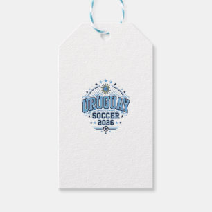Uruguay Soccer 2026 Soccer Bold Country Typography Gift Tags