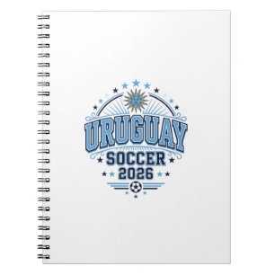Uruguay Soccer 2026 Soccer Bold Country Typography Notebook