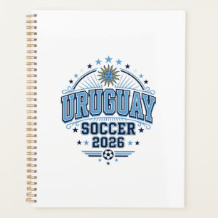 Uruguay Soccer 2026 Soccer Bold Country Typography Planner