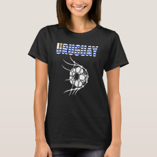 Uruguay Soccer Ball In Net   Support Uruguayan Foo T-Shirt