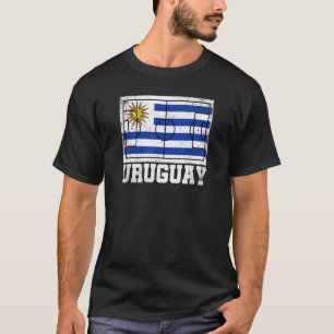 Uruguay Soccer Field Country Flag Uruguayan Pride T-Shirt