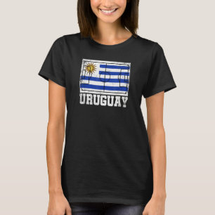 Uruguay Soccer Field Country Flag Uruguayan Pride T-Shirt
