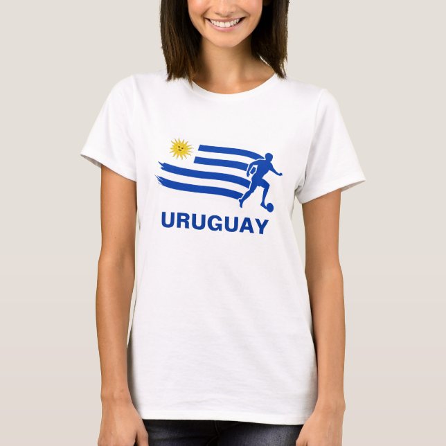 Uruguay Soccer Flag T-Shirt (Front)