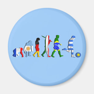 Uruguay soccer football Evolution futboll gifts Magnet